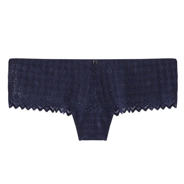 Shorty tanga bleu Culottée CAMILLE CERF & POMM'POIRE - bleu en dentelle Camille Cerf x Pomm Poire