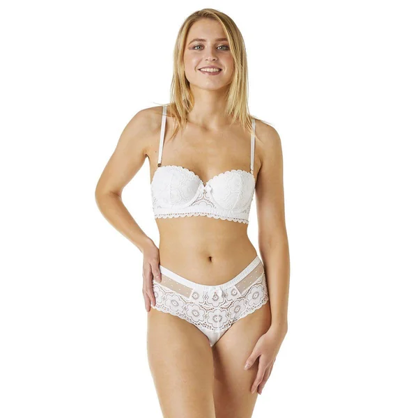 Shorty tanga Brigitte Bardot AFFINITE Blanc Brigitte Bardot