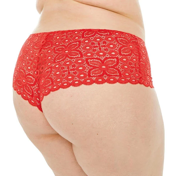 Shorty tanga coquelicot Intrépide-rouge Camille Cerf x Pomm Poire