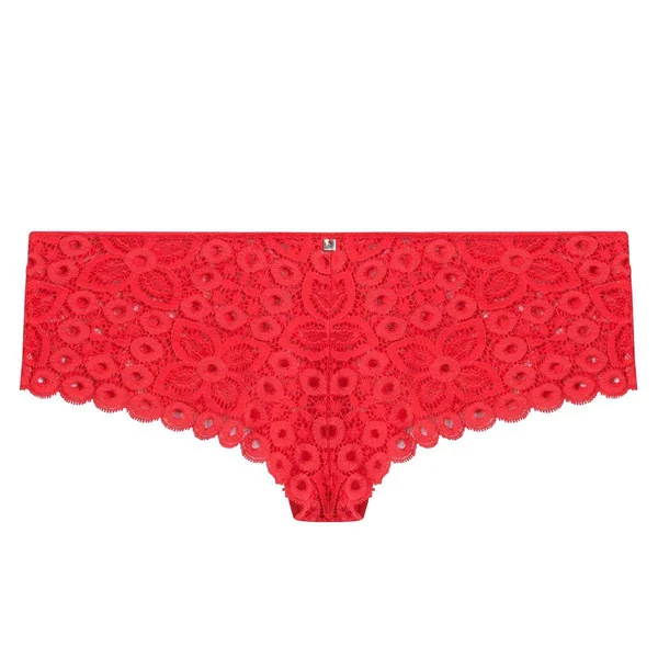 Shorty tanga coquelicot Intrépide-rouge Camille Cerf x Pomm Poire