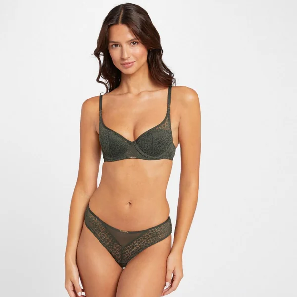 Shorty tanga kaki Maëlle vert Morgan Lingerie