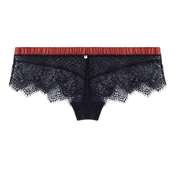 Shorty tanga noir/cuivre Impertinente CAMILLE CERF & POMM'POIRE - noir en dentelle Camille Cerf x Pomm Poire