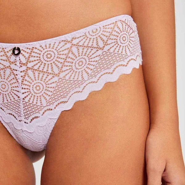 Shorty tanga parme Lison violet Morgan Lingerie