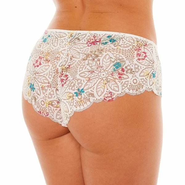 Shorty tanga Pomm Poire ZAZIE blanc Pomm Poire