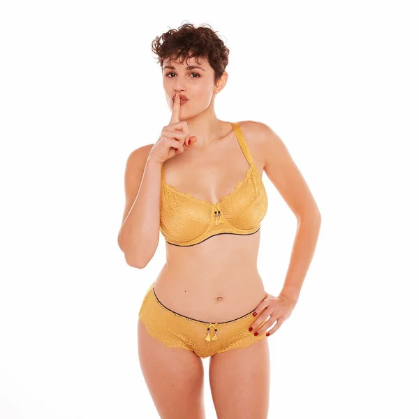 Shorty tanga Pomm Poire ZAZIE jaune Pomm Poire