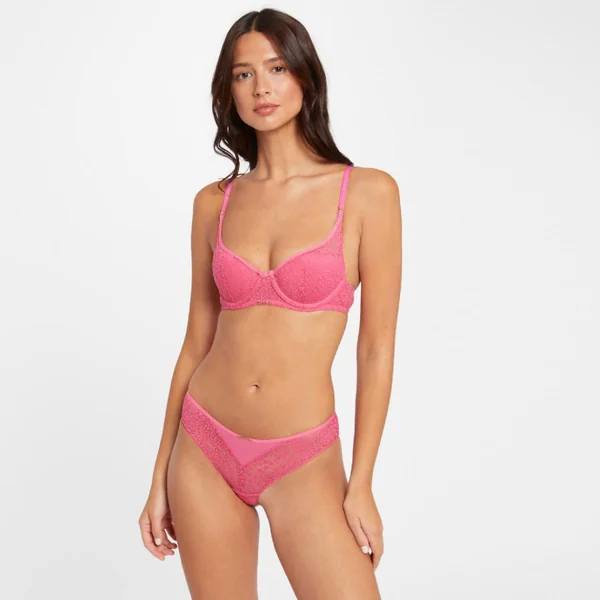 Shorty tanga rose Maëlle Morgan Lingerie