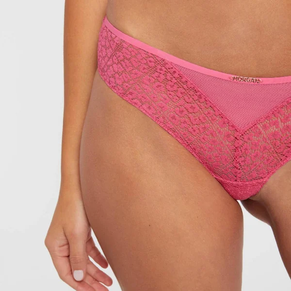 Shorty tanga rose Maëlle Morgan Lingerie