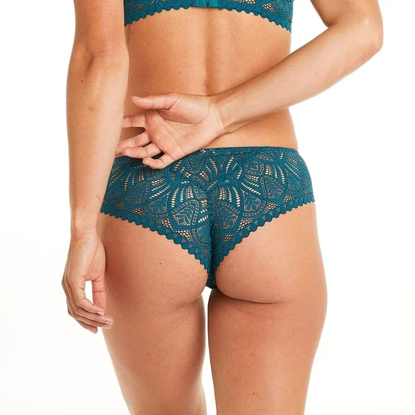 Shorty turquoise Sarong bleu Pomm Poire