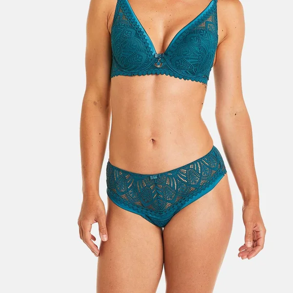 Shorty turquoise Sarong bleu Pomm Poire