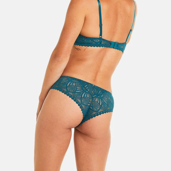 Shorty turquoise Sarong bleu Pomm Poire