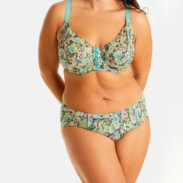 Shorty turquoise/jaune Elena bleu Pomm Poire