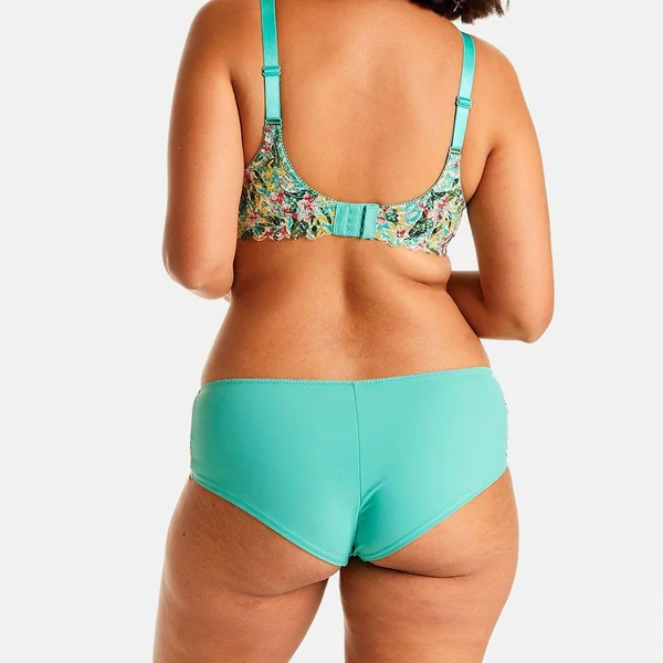 Shorty turquoise/jaune Elena bleu Pomm Poire