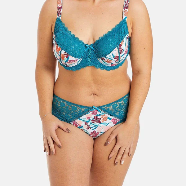 Shorty turquoise/rose Eva Pomm Poire