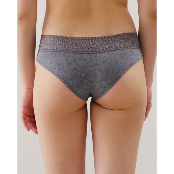 Shorty uni avec dentelle
