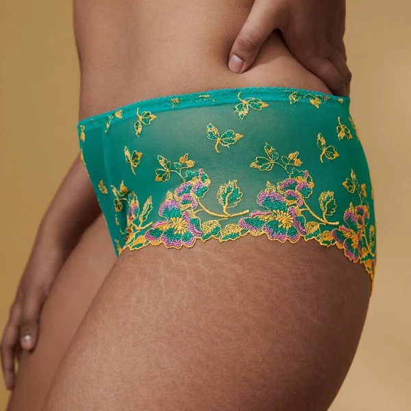 shorty voilé - Vert/Jaune rose foncé Prima Donna