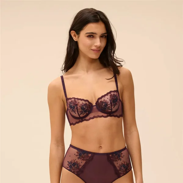Simone Pérèle - Soutien-Gorge Corbeille 34 (75) E Figue Intrigue