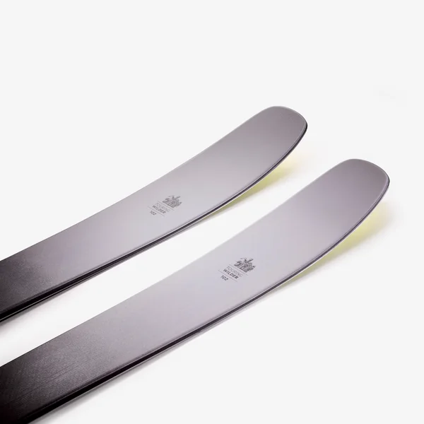Skis de randonnée carbone avec peaux et sans fixation, WILDER 102