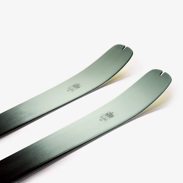 Skis de randonnée carbone avec peaux et sans fixation, WILDER 95