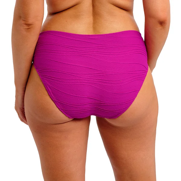 Slip Bikini taille mi haute Rose Fuschia Fantasie Bain
