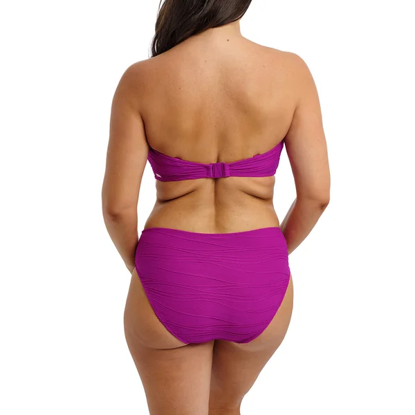 Slip Bikini taille mi haute Rose Fuschia Fantasie Bain