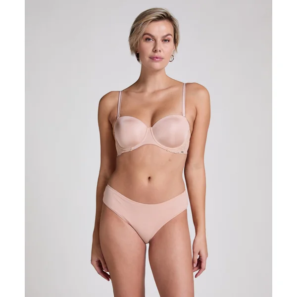 Slip Brésilien en Coton Kira - Beige