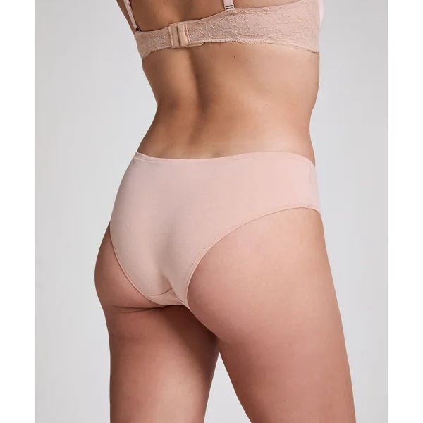 Slip Brésilien en Coton Kira - Beige