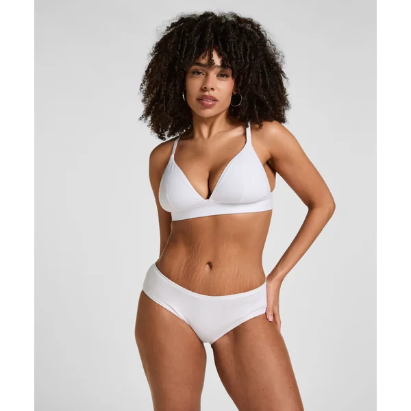 Slip Brésilien en Coton Kira - Blanc