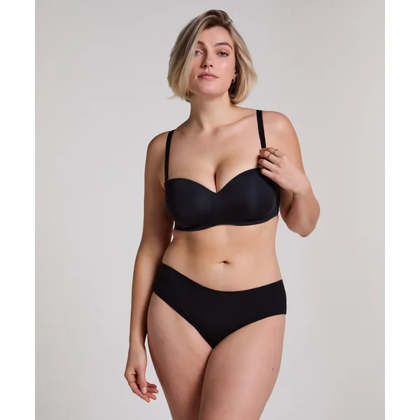 Slip Brésilien en Coton Kira - Noir