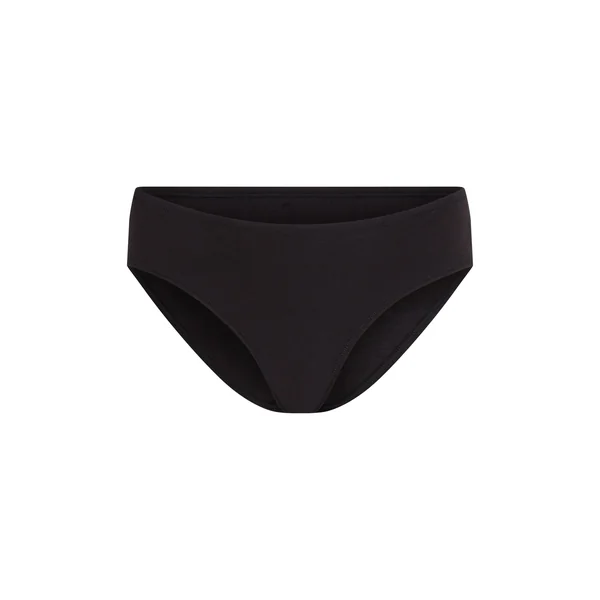Slip Brésilien en Coton Kira - Noir