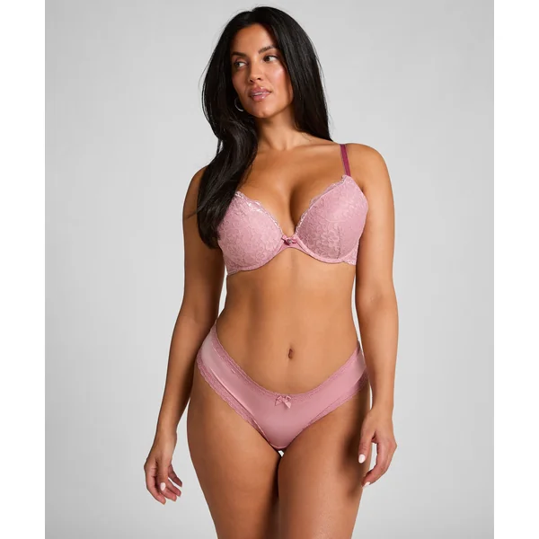 Slip brésilien en forme de V London - Rose