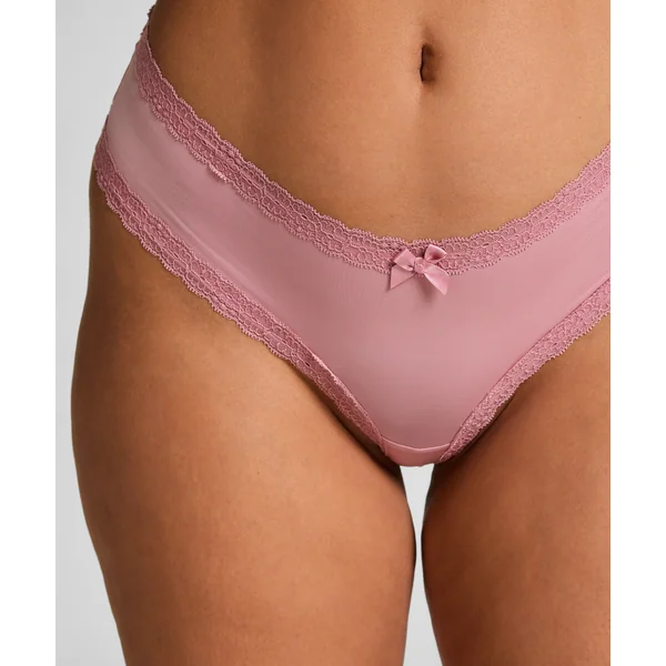 Slip brésilien en forme de V London - Rose