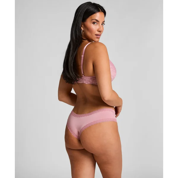 Slip brésilien en forme de V London - Rose