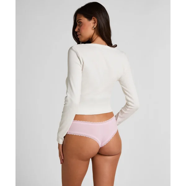 Slip brésilien en forme de V London - Rose