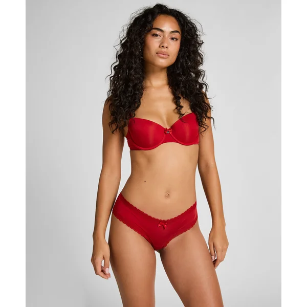 Slip brésilien en forme de V London - Rouge