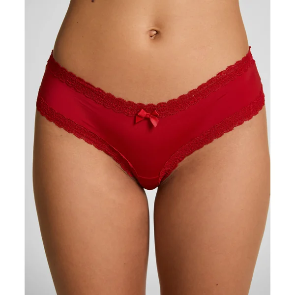 Slip brésilien en forme de V London - Rouge