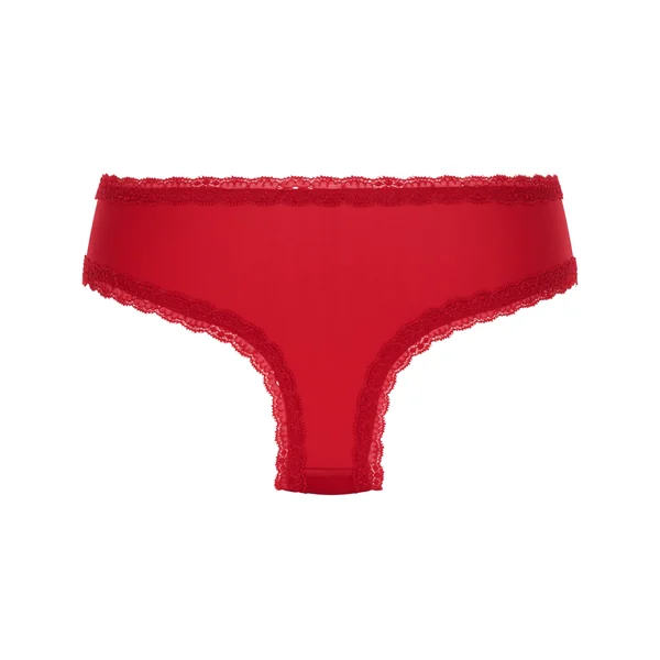 Slip brésilien en forme de V London - Rouge