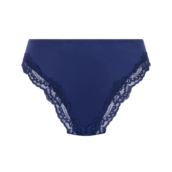Slip brésilien Lace & Shine - Bleu