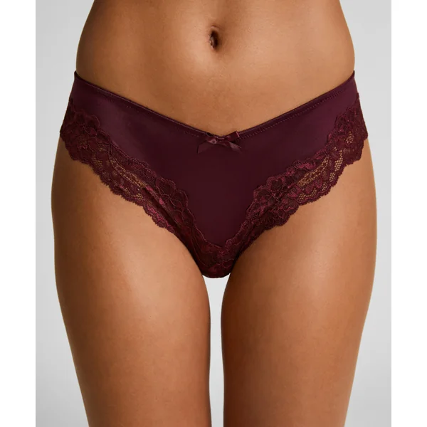 Slip brésilien Lace & Shine - Violet