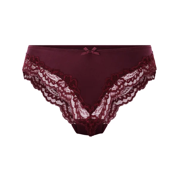 Slip brésilien Lace & Shine - Violet