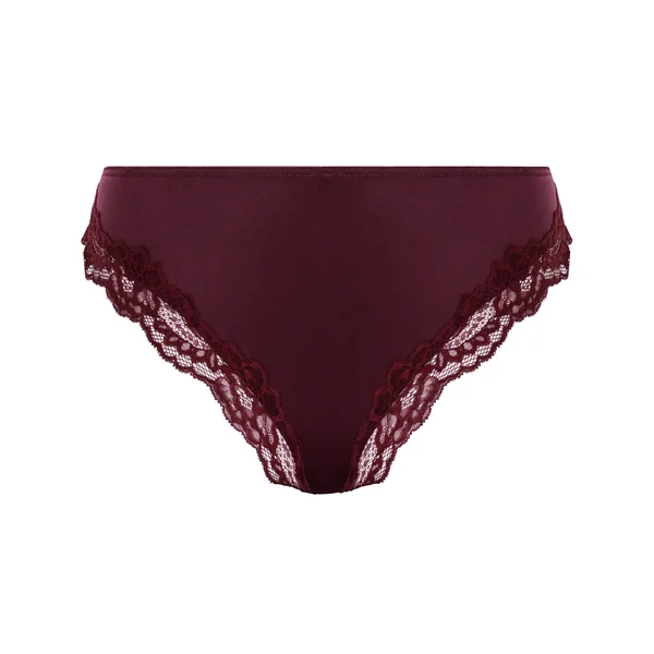 Slip brésilien Lace & Shine - Violet