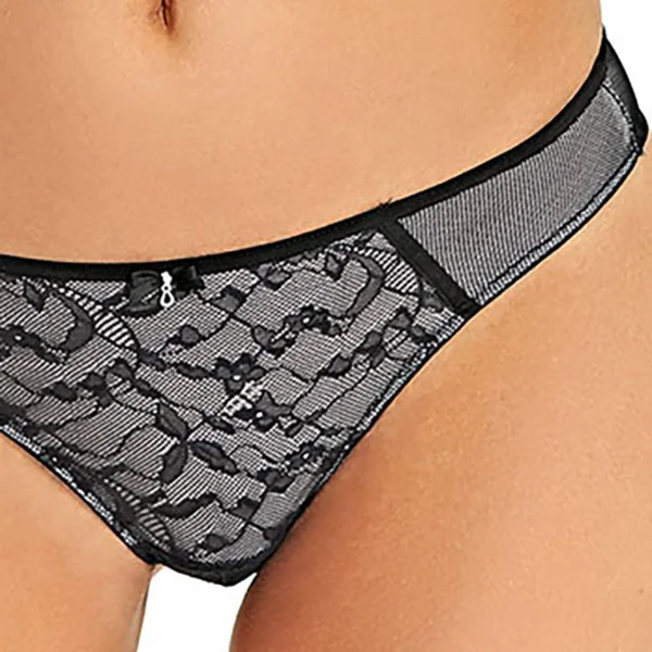Slip brésilien Noir SASSY Freya