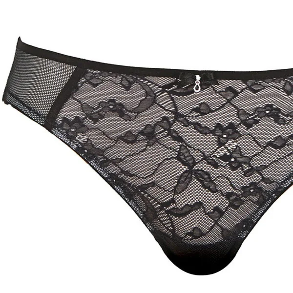 Slip brésilien Noir SASSY Freya