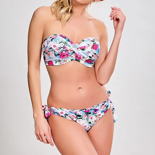 Slip de bain blue floral Panache Maillot