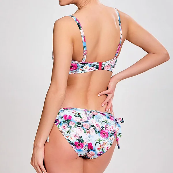 Slip de bain blue floral Panache Maillot