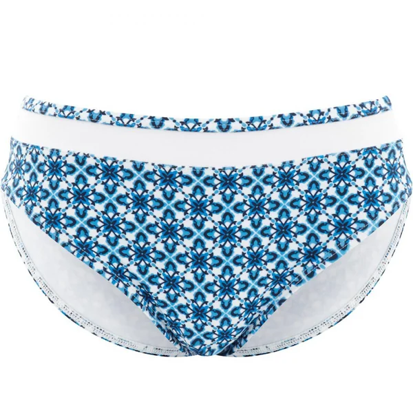 Slip de bain classique Panache mosaic print bleu Panache Maillot