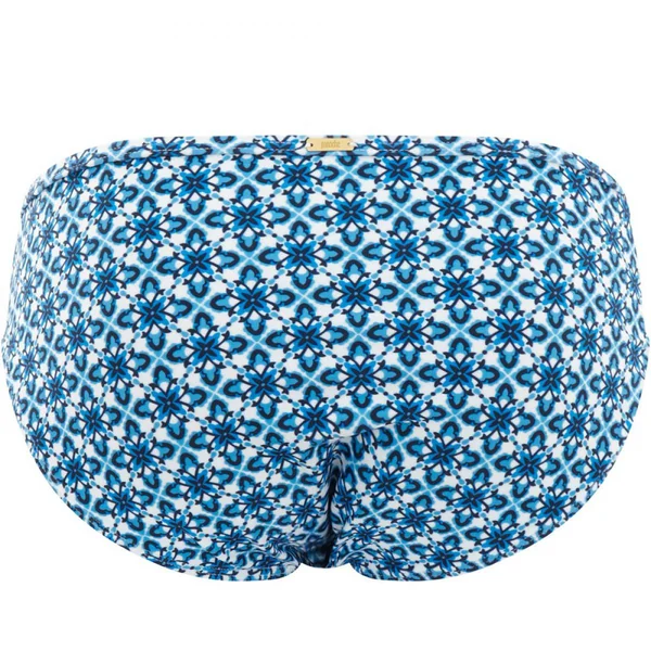 Slip de bain classique Panache mosaic print bleu Panache Maillot