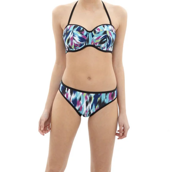 Slip de bain Cleo by Panache AVRIL abstract print bleu Cléo by Panache Maillot