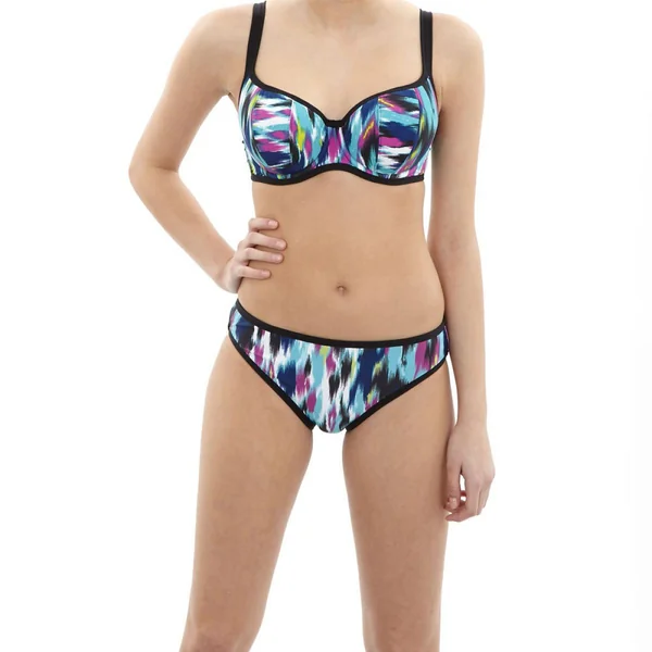 Slip de bain Cleo by Panache AVRIL abstract print bleu Cléo by Panache Maillot