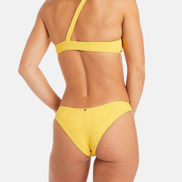 Slip de bain forme tanga jaune Camille Cerf x Pomm Poire