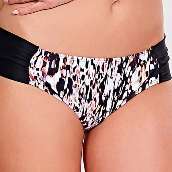 Slip de bain froncée animal print Panache Maillot